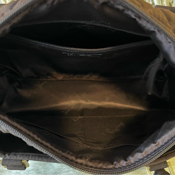 VERA BRADLEY Boston Bag Microfiber Brown Satchel Crossbody Convertible Espresso - Picture 8 of 9